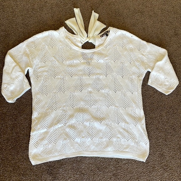 🤍 HEART knitted 3/4 sleeve jumper - Picture 7 of 9